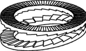 Actual product image Nord-Lock Wedge lock washers NL24 zinc flake coated, to DIN25201 (M24)
