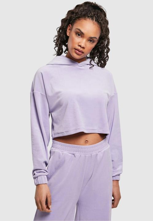 Image du produit Urban Classics Sweat à capuche croisé en velours pour femmes (4XL)