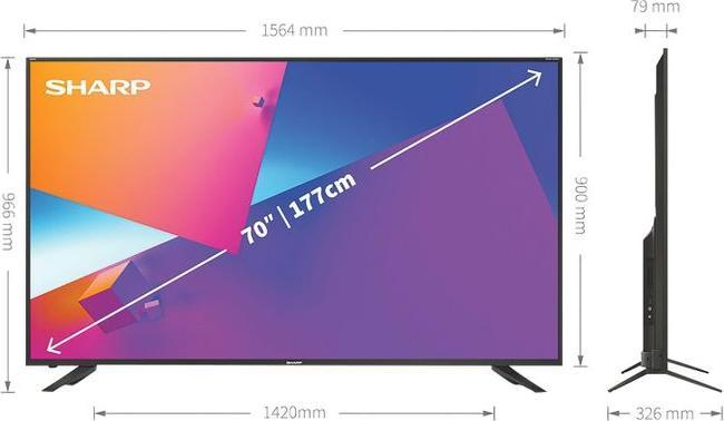 Produktbild Sharp 70CL5EA (70", LCD, 4K, 2021)