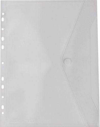 Image du produit Herba-Plastic Pochette porte-documents A4 avec perforation et fermeture Velcro 10 pièces couleurs assorties (A4, 10 x)