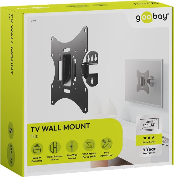 Actual product image Goobay EasyFlex M (Wall, 42", 30 kg)