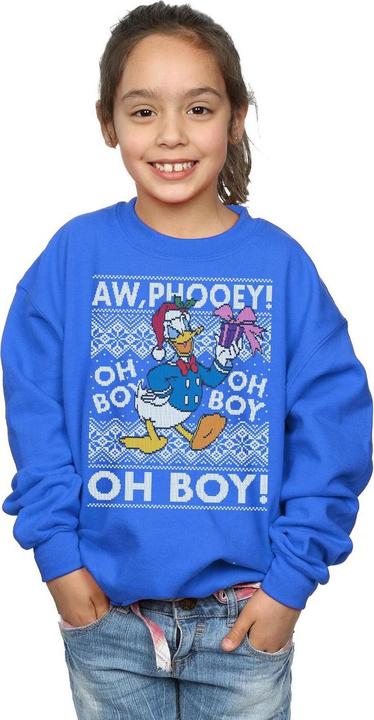 Immagine prodotto Disney Donald Duck Christmas Fair Isle Felpa Ragazze (152, 158)