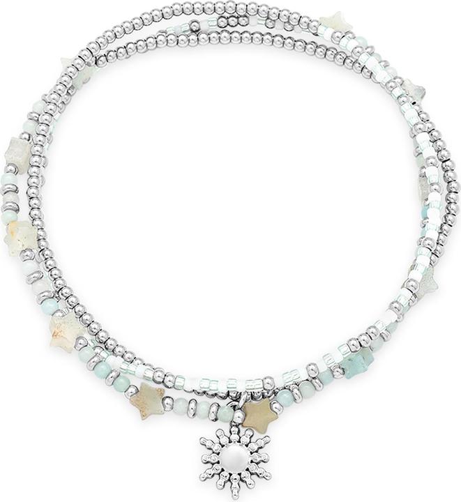 Blue, White, Turquoise, Silver