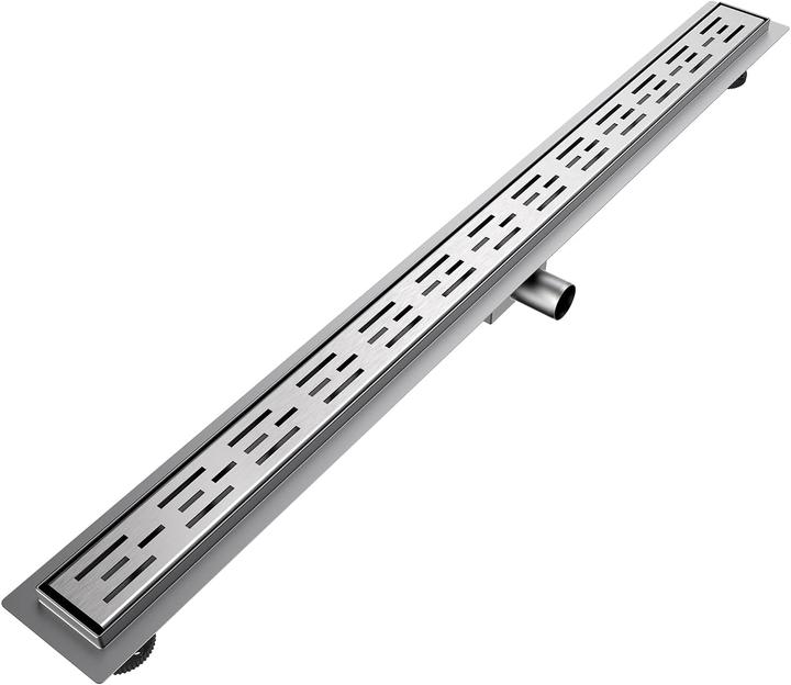 Produktbild Emke Duschrinne Edelstahl, Bodenablauf Komplettset Siphon mit Geruchsstop, Haarsieb, 1100cm (1100 mm)