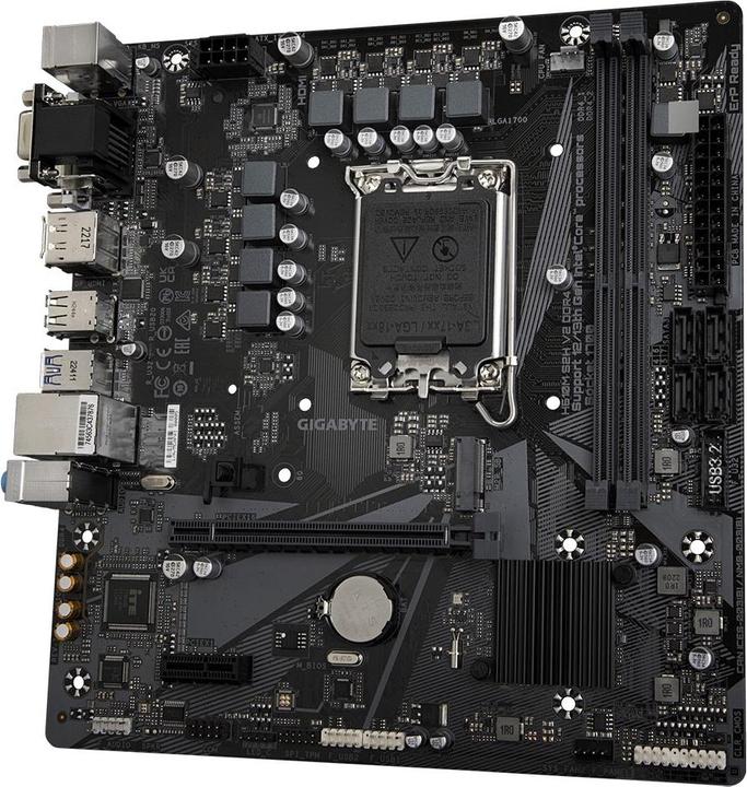 Actual product image Gigabyte MB S2H V2 DDR4 H610,S1700,mATX,Intel (LGA 1700, Intel H610 Express, mATX)