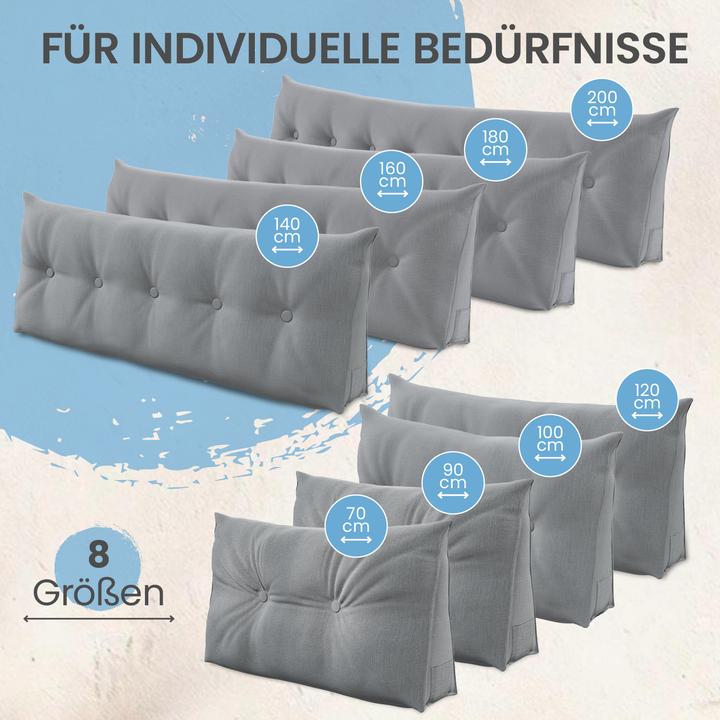 Actual product image Aktivshop Bed and back support cushions (90 x 20 x 50 cm)