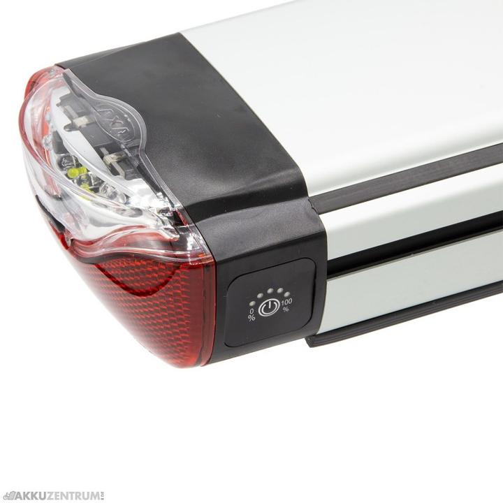 Actual product image BMZ E-Bike Akku GAZELLE Innergy Silver Gepäckträgerakku 36V 8,8Ah (313,9Wh) - Gepäckträger (E-Bike battery)