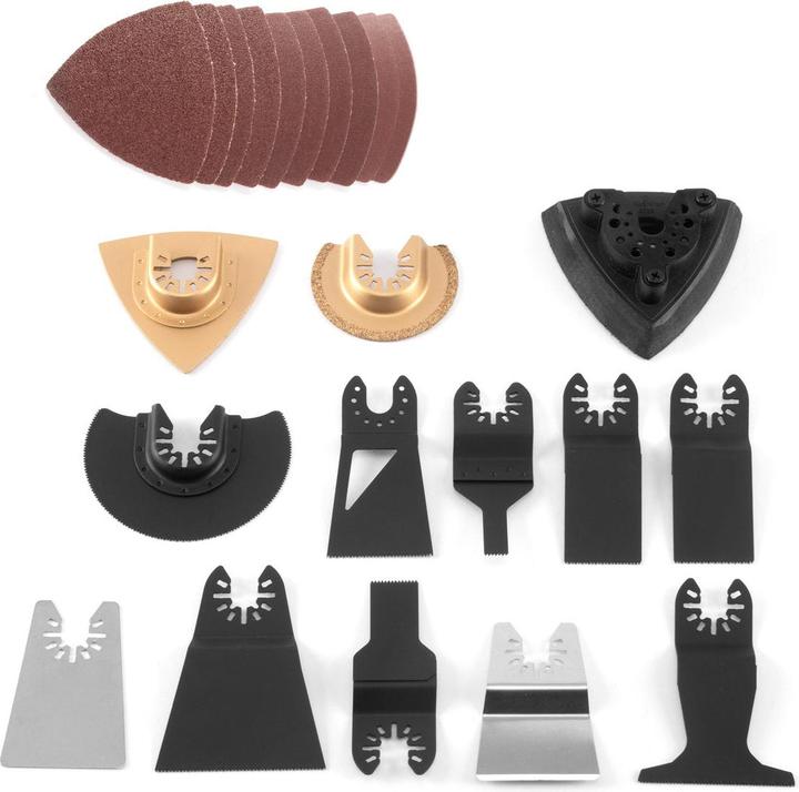 Actual product image Stahlwerk 23-piece accessory set for oscillating multifunction tools