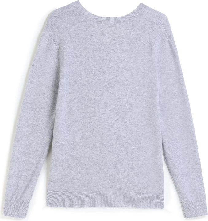 Immagine prodotto Bellemere Pullover Solid V-Neck Merino Sweater (L)
