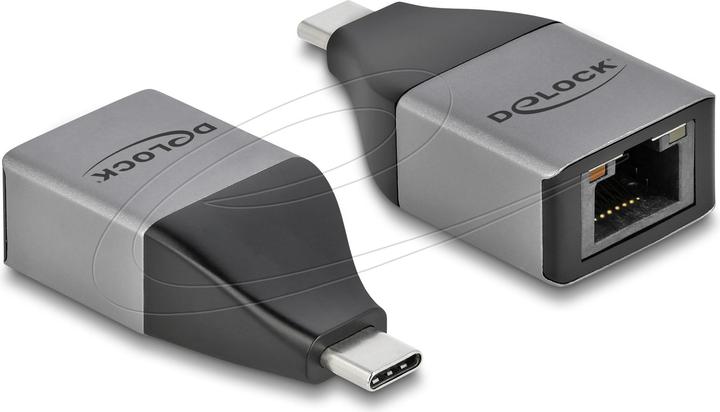 Delock Adaptateur USB Type-C™ vers le réseau local Gigabit 10/100/1000 Mbps. (USB-C, RJ45 (1x))