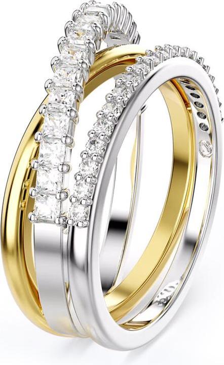 Actual product image Swarovski Hyperbola Ring Various cuts White Metal mix (52)