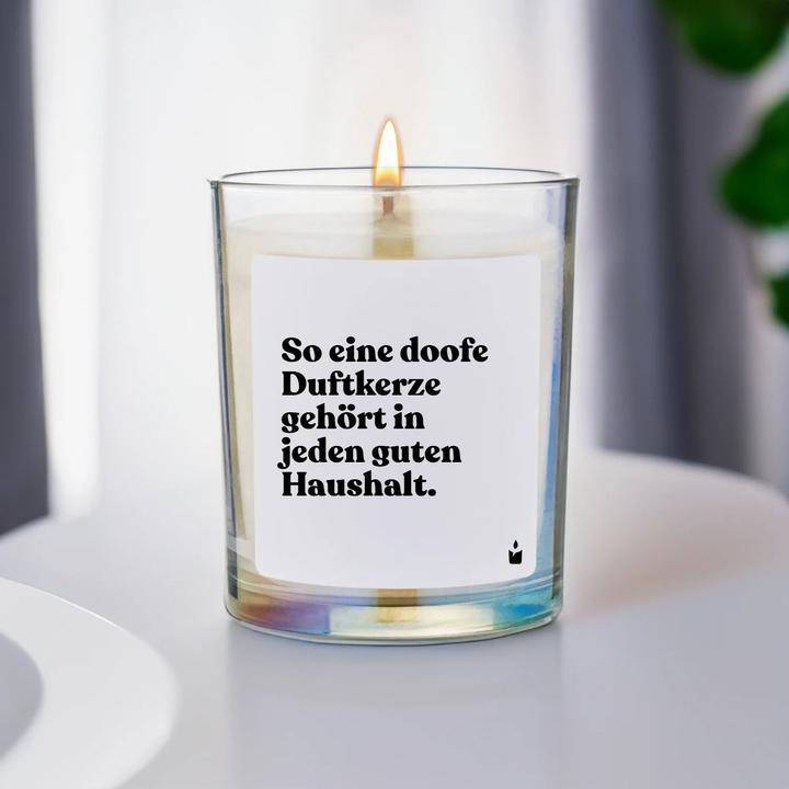 Actual product image Chatty Candles Woody scented candle A silly scented candle like this belongs in every good household.