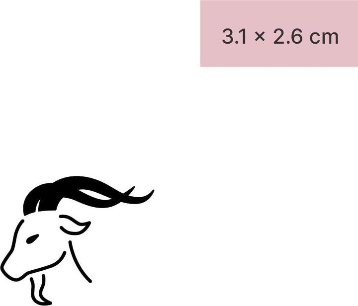 Immagine prodotto minink Tatuaggio temporaneo - Corna del Capricorno