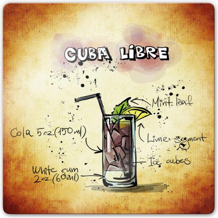 Produktbild Trenddeko Cuba Libre - Rezept (30 x 30 cm)