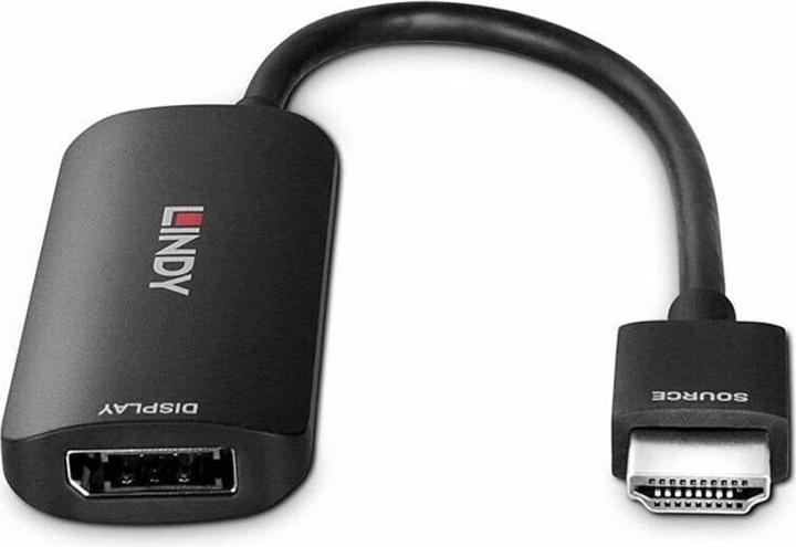 Immagine prodotto Lindy Convertitore da HDMI 4K60 a DisplayPort 1.2 Per collegare una sorgente HDMI a un display (HDMI, 15.70 cm)