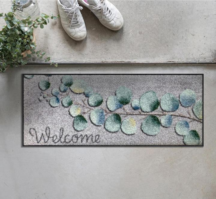 Actual product image Salonloewe Doormat Eucalyptus Welcome 30 cm x 75 cm (30 x 75 cm)