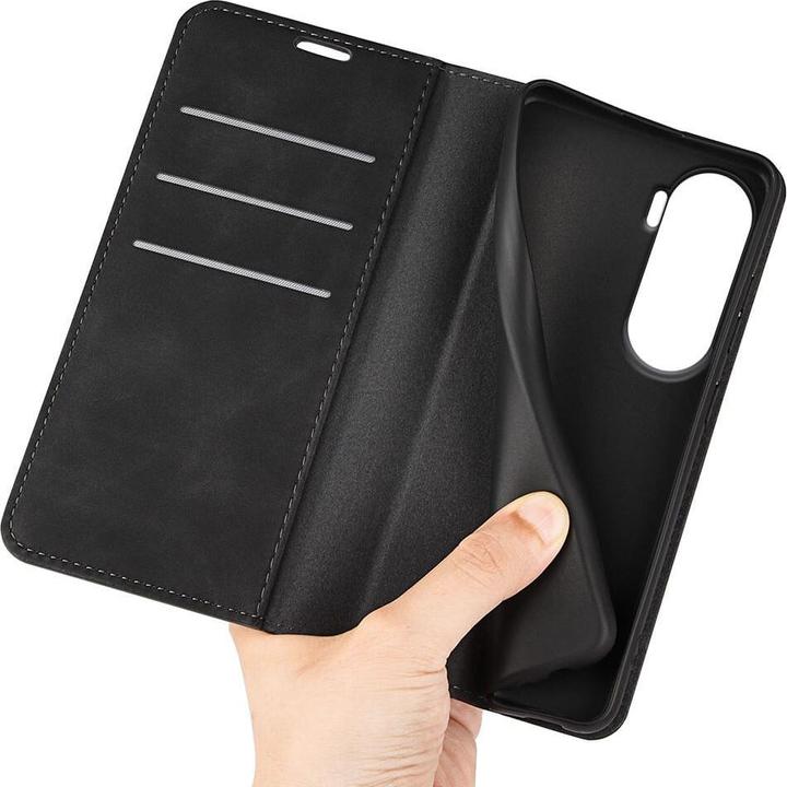 Productafbeelding Cover-Discount Honor 90 Lite - Stand Flip Case Cover zwart (Honor 90 Lite)