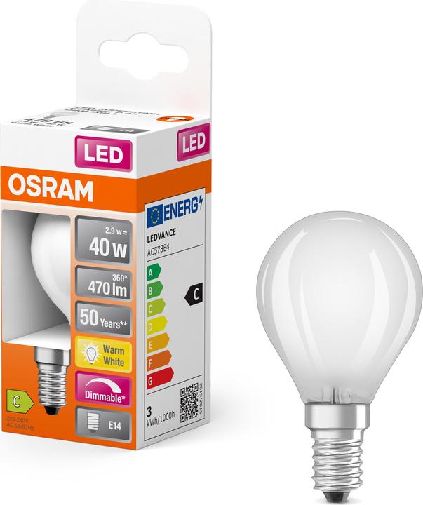 Produktbild Osram LED Classic (E14, 2.90 W, 470 lm, 6 x, C)