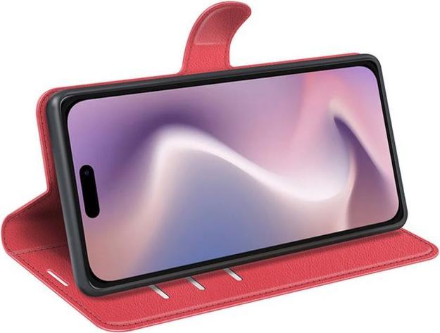 Actual product image MU Classic Litchi Leather Bookcover Series (Apple iPhone 16 Plus)