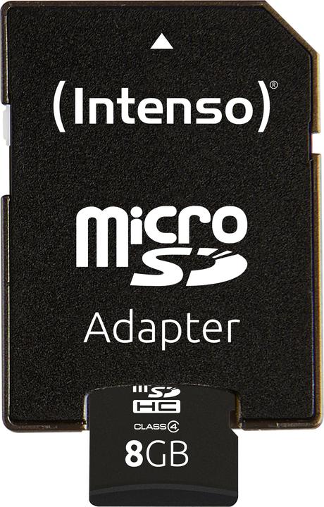 Produktbild Intenso microSD Karte Class 4 (8 GB, microSDHC)
