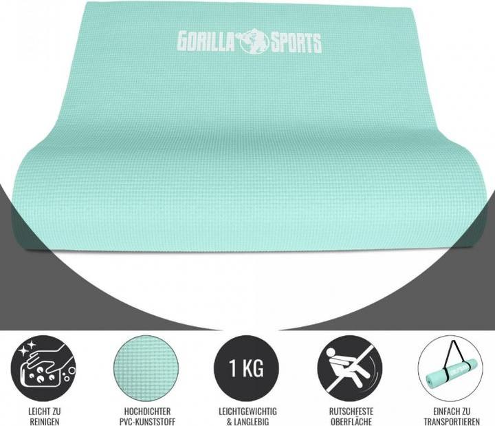 Immagine prodotto Gorilla Sports Tappetino da yoga (5 mm)