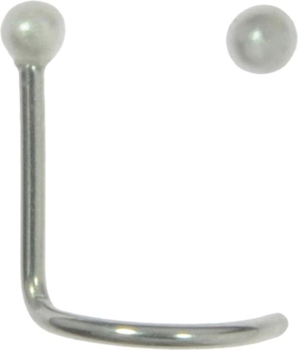 Bijouteria Nasenpiercing (Chirurgenstahl 316L, Synthetische Perle)