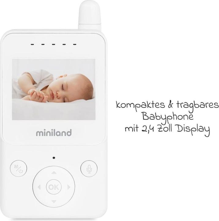 Immagine prodotto Miniland DIGIMONITOR 2.4" (Video e audio, 250 m)