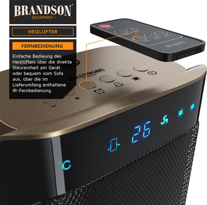 Image du produit Brandson Aérotherme avec télécommande (2000 W)