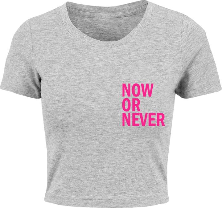 Merchcode Ladies Now Or Never Cropped Tee - 118447