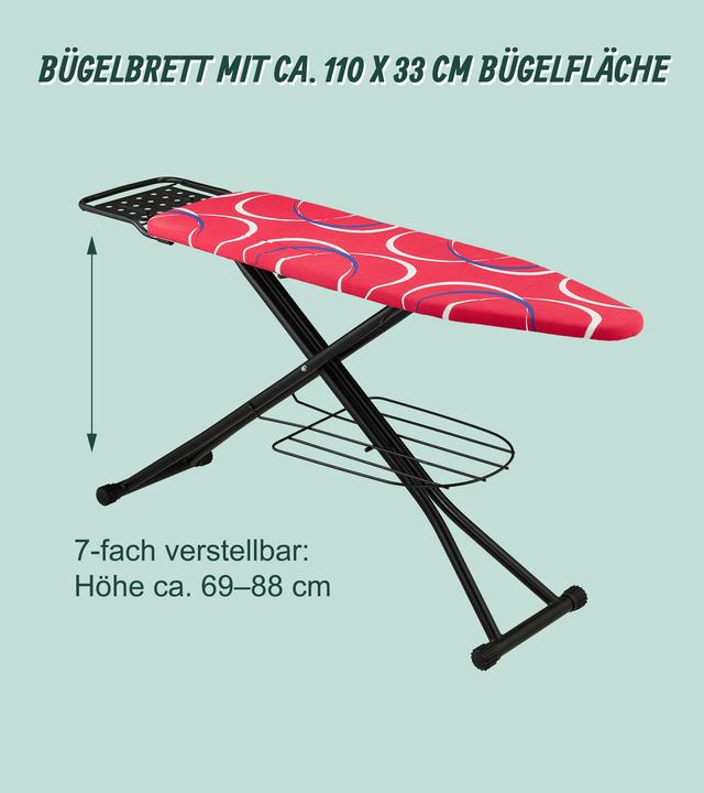 Actual product image Relaxdays Ironing table (110 x 33 cm)