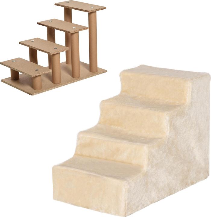 Produktbild PawHut Haustiertreppe mit abnehmbarem Bezug (Hund, Waschbar, Faltbar)