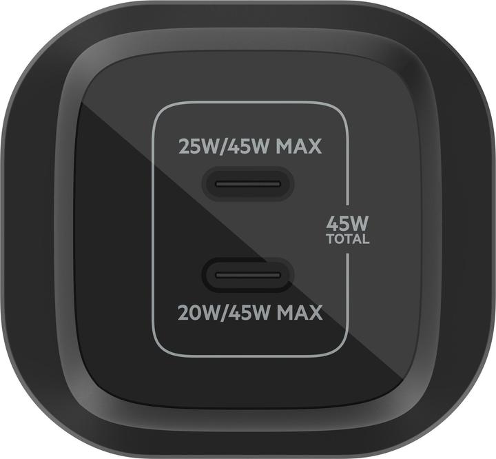 Productafbeelding Belkin Dual USB-C GaN Ladegerät mit Power Deliver und PPS Technologie (45 W)