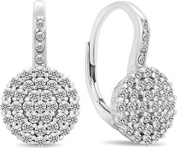 Produktbild Brilio Silver - Charming silver earrings with clear zircons EA379W