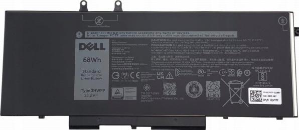 Immagine prodotto Dell Batteria, 68WHR, 4 celle (4 Celle, 4250 mAh)