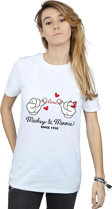 Immagine prodotto Disney Mickey Mouse Love Hands Maglietta Ampia Donna (XXL)