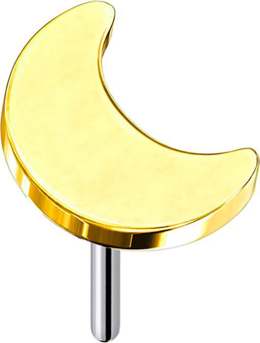 Produktbild Star Piercing Threadless Mond vergoldet (Titan G23, ohne Messing)