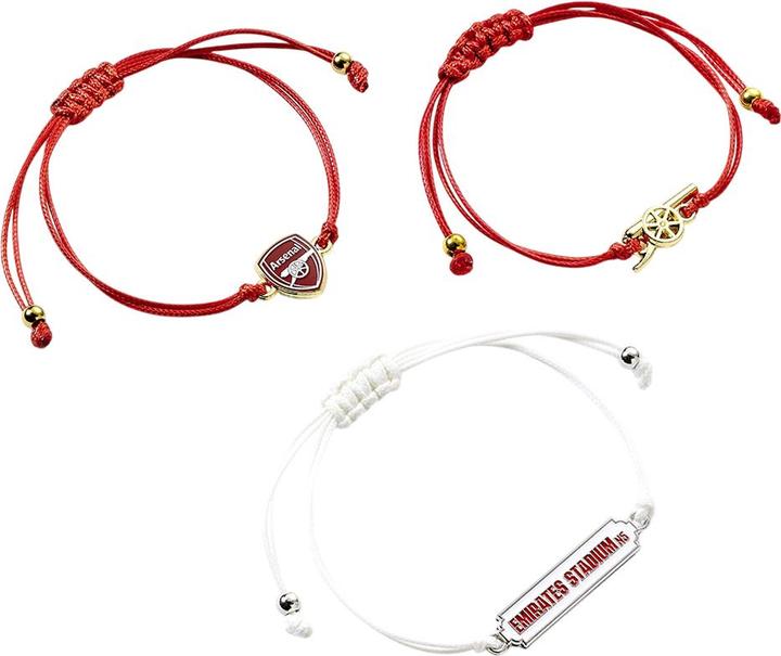 Arsenal FC Armband Freundschaft 3erPack (100% synthetisches Material)