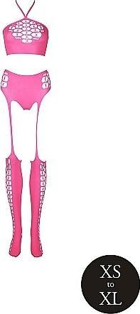 Immagine prodotto Ouch! Two Piece with Crop Top and Stockings - Pink - XS/XL (Taglia unica)