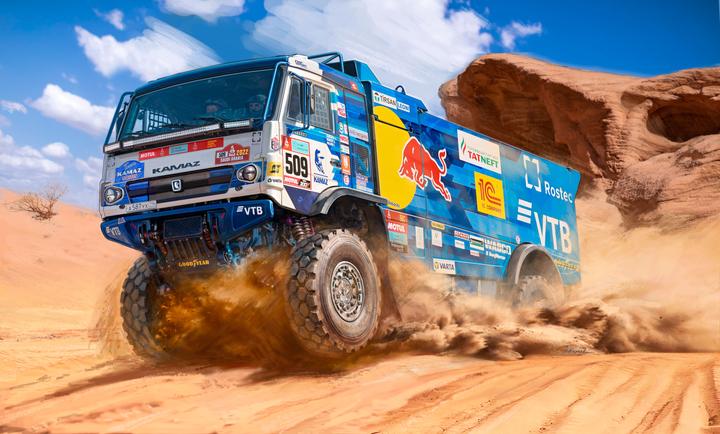 Actual product image Zvezda 3657-Kamaz-43509 Truck, 1/35 Scale, Model Kit, ZS3657