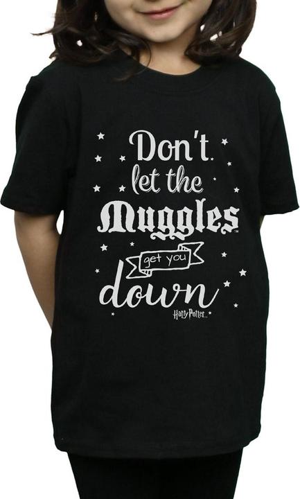 Actual product image Girls Don't Let The Muggles Cotton T-Shirt (128)
