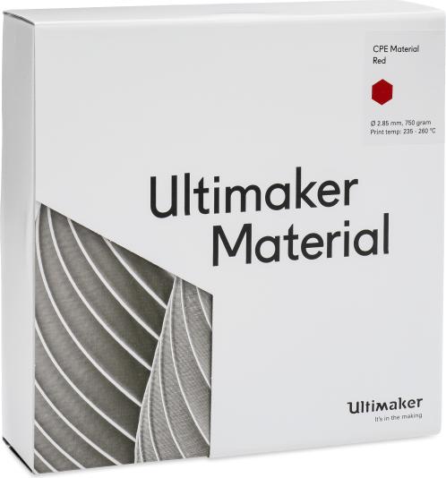 Produktbild Ultimaker Cpe (CPE, 2.85 mm, 750 g, Rot)