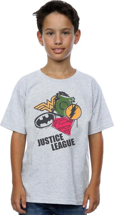 Produktbild Justice League Spray Logos TShirt Jungen (140, 146)