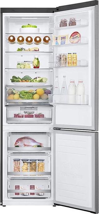 Actual product image LG GBB72PZDMN Fridge Freezer Freestanding 384 l E Silver (384 l)