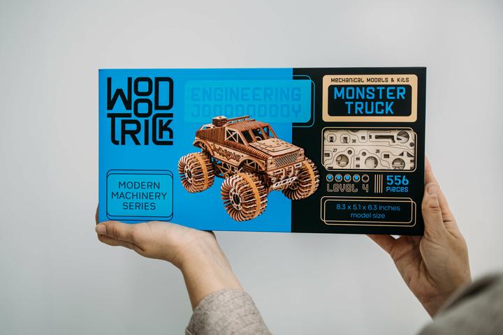 Image du produit Wood Trick Monster Truck - Kit de construction en bois 3D