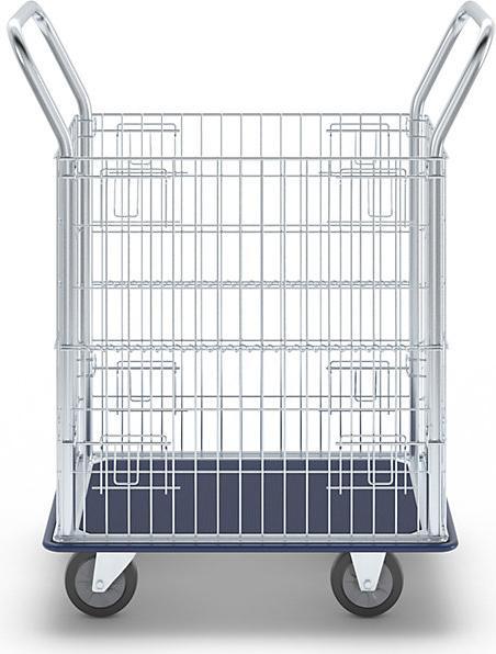 Actual product image kaiserkraft Grid trolley, galvanized side grids (220 kg)