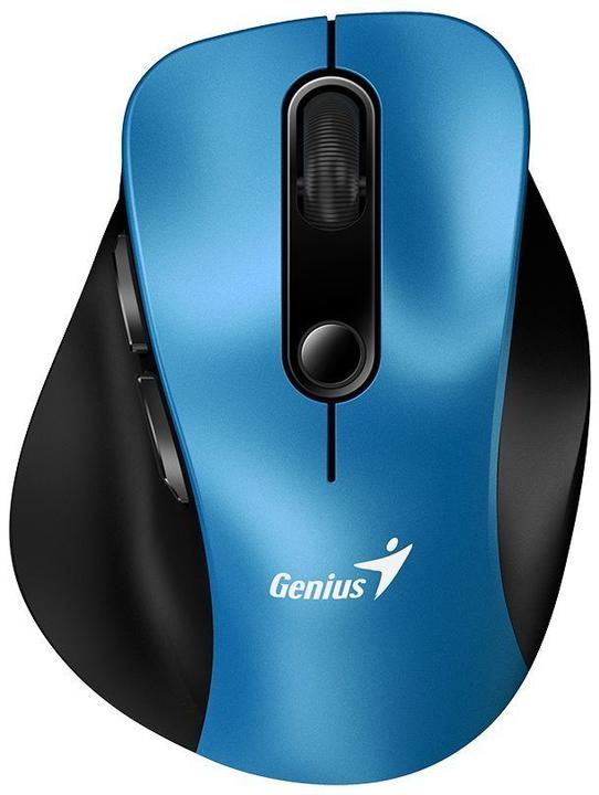 Produktbild Genius Ergo 9000S/Ergonomická/Optická/Pro praváky/2 400 DPI/Bezdrátová USB + Bluetooth/Černá-modrá (Kabellos)