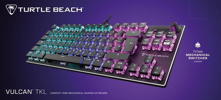 Produktbild Turtle Beach Vulcan TKL AIMO Gaming-Tastatur, Red Switch (DE, Kabelgebunden)