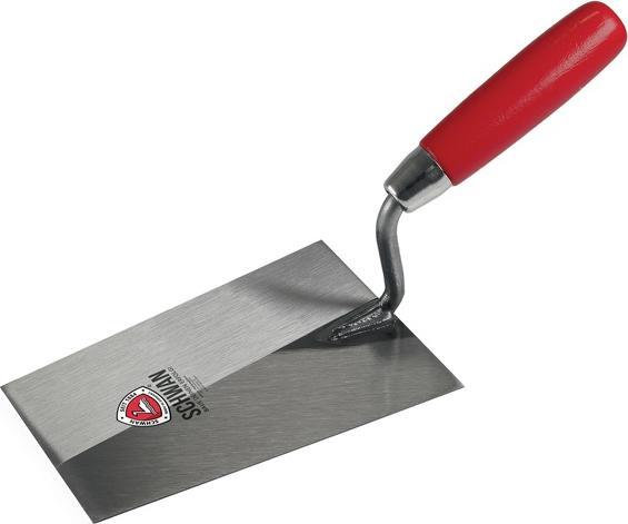 Immagine prodotto Schwan Frattazzo tirolese lunghezza 315 mm larghezza 125 mm manico in legno, collo a S in acciaio inox (12.50 cm)