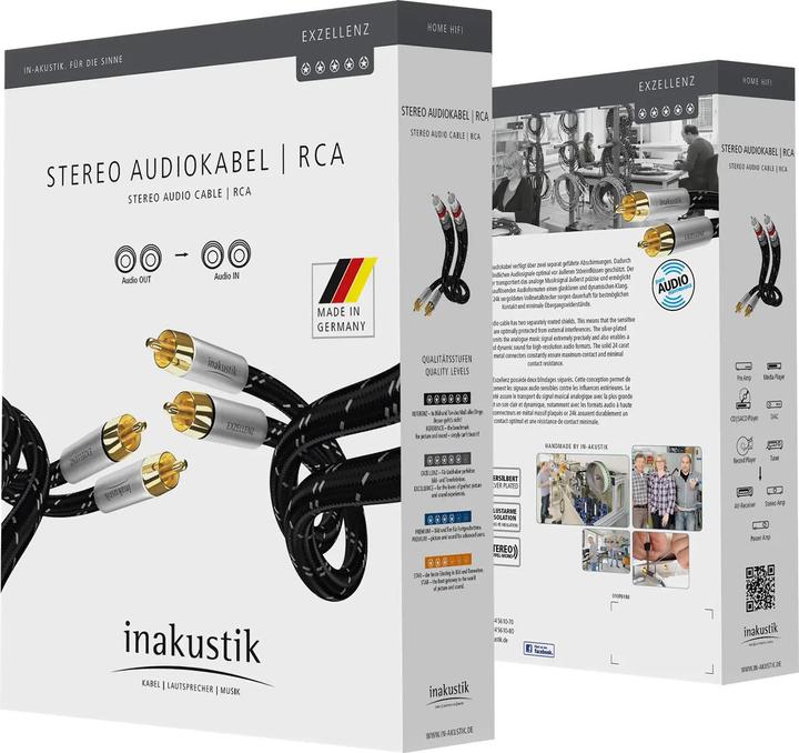 Produktbild Inakustik Rca – Rca (1.50 m, Cinch)