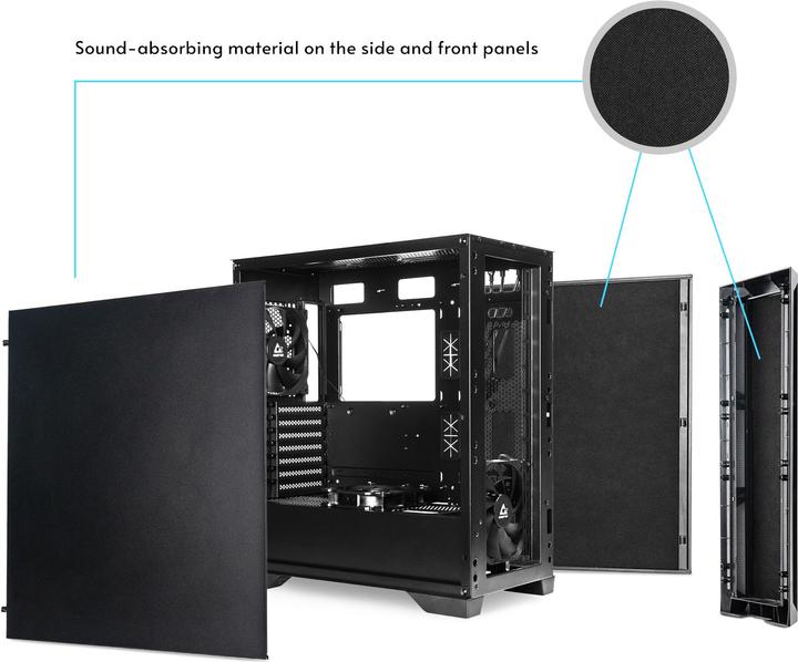 Produktbild Chieftec APEX Q GA-01B-Q-OP ATX (mATX, ATX, Mini-ITX, E-ATX)
